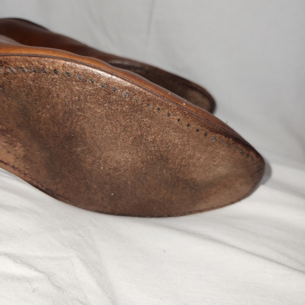 Allen Edmonds Vernon Oxford Brown Brogue Cap Toe Shoes Mens 10.5 D 8810 - Picture 11 of 16